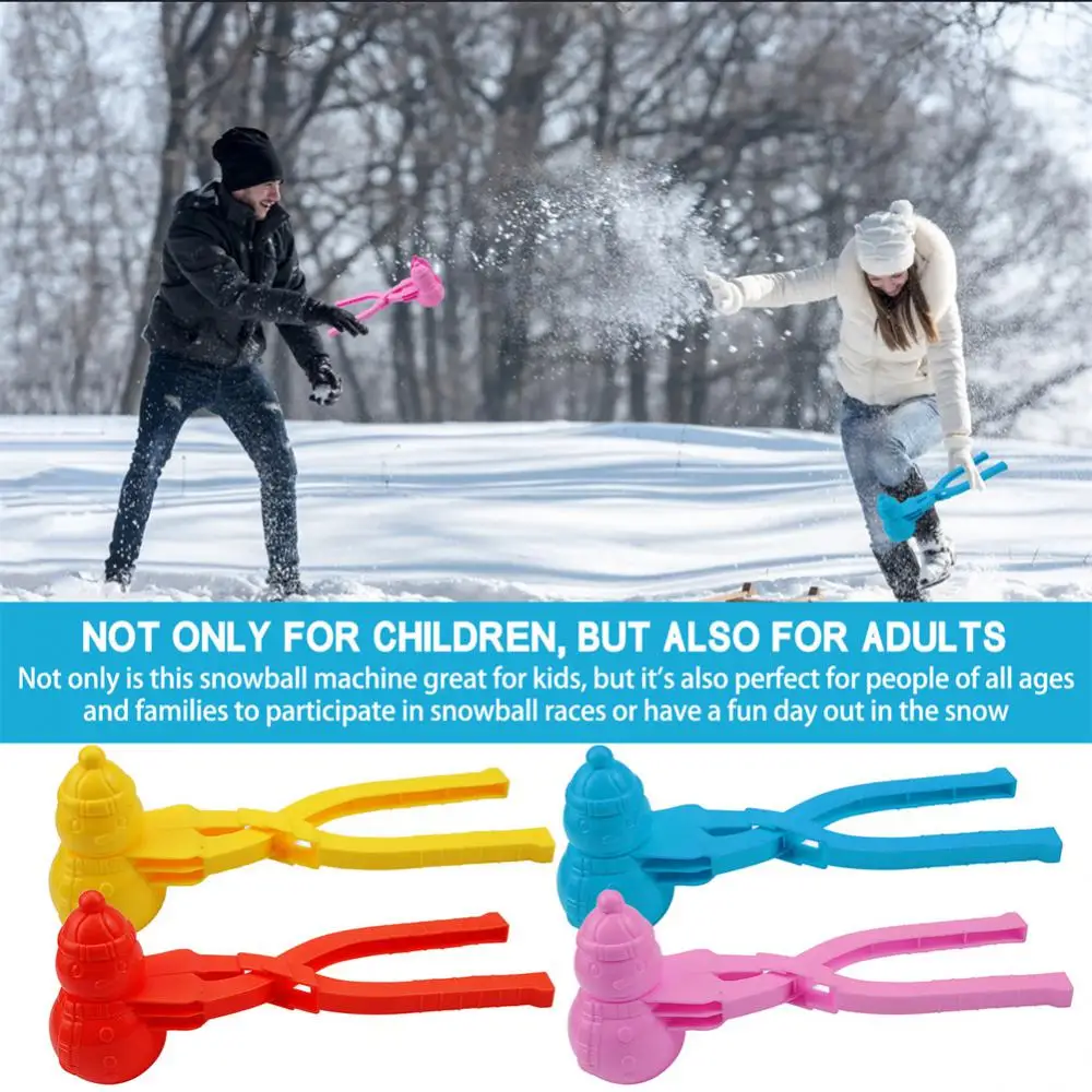 Снеговик утка динозавр форма снежок производитель клипса щипцы для детей Зимний