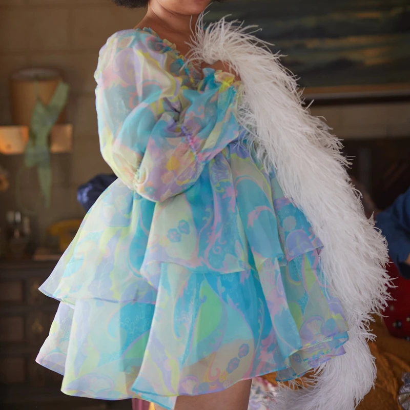 Женское винтажное платье-трапеция с открытой спиной длинными