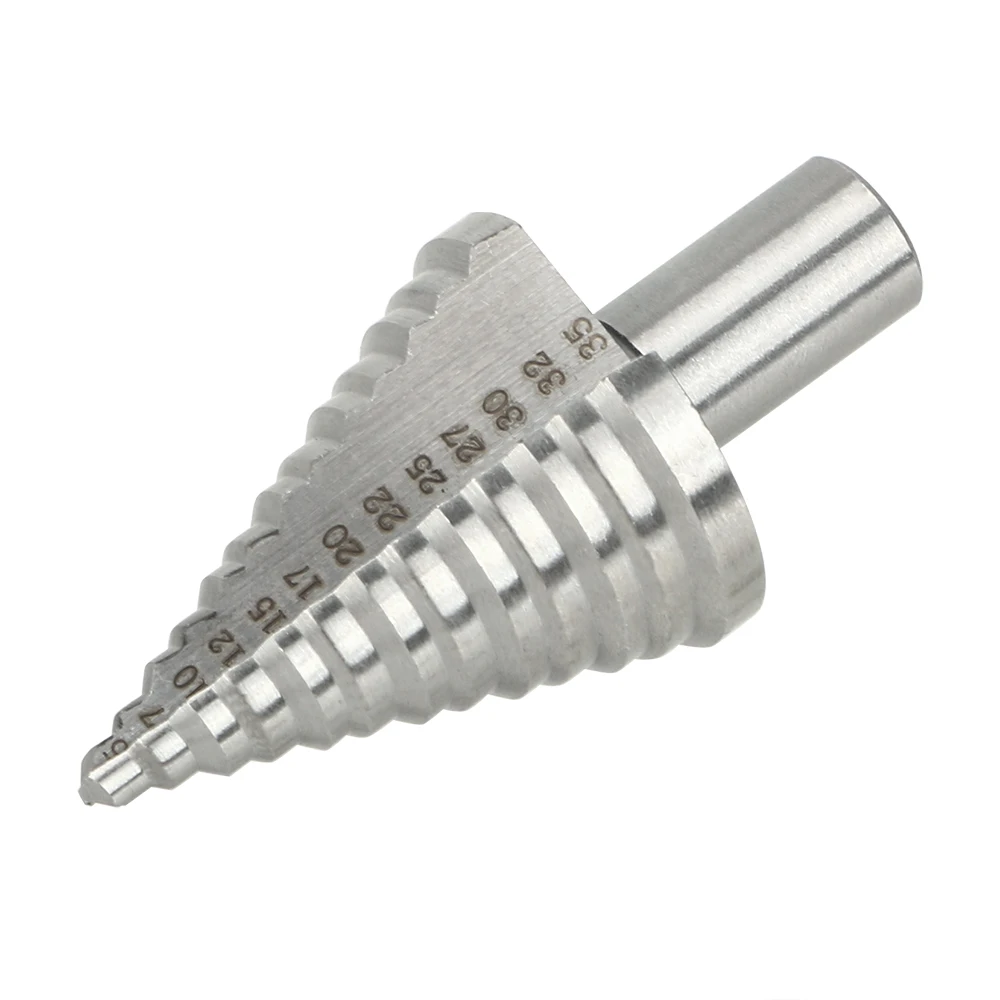 NICEYARD Wood Metal Drilling Power Tools 5-35 mm Fluted Edges HSS Step Drill Bit Hole Cutter Drill Tool 13 Step Cone Drill Bits