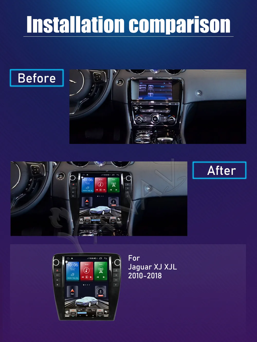 

Автомагнитола для Jaguar XJ XJL 12,1-2010, 2018 дюйма, Android 10