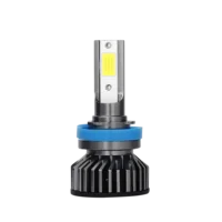 Automobile Headlamp LED Bulb 6000K 8000 Lumen Ultra Short Design High And Low Beam 9005 9007 H13 H1 H4 H7 Headlight F2-COB
