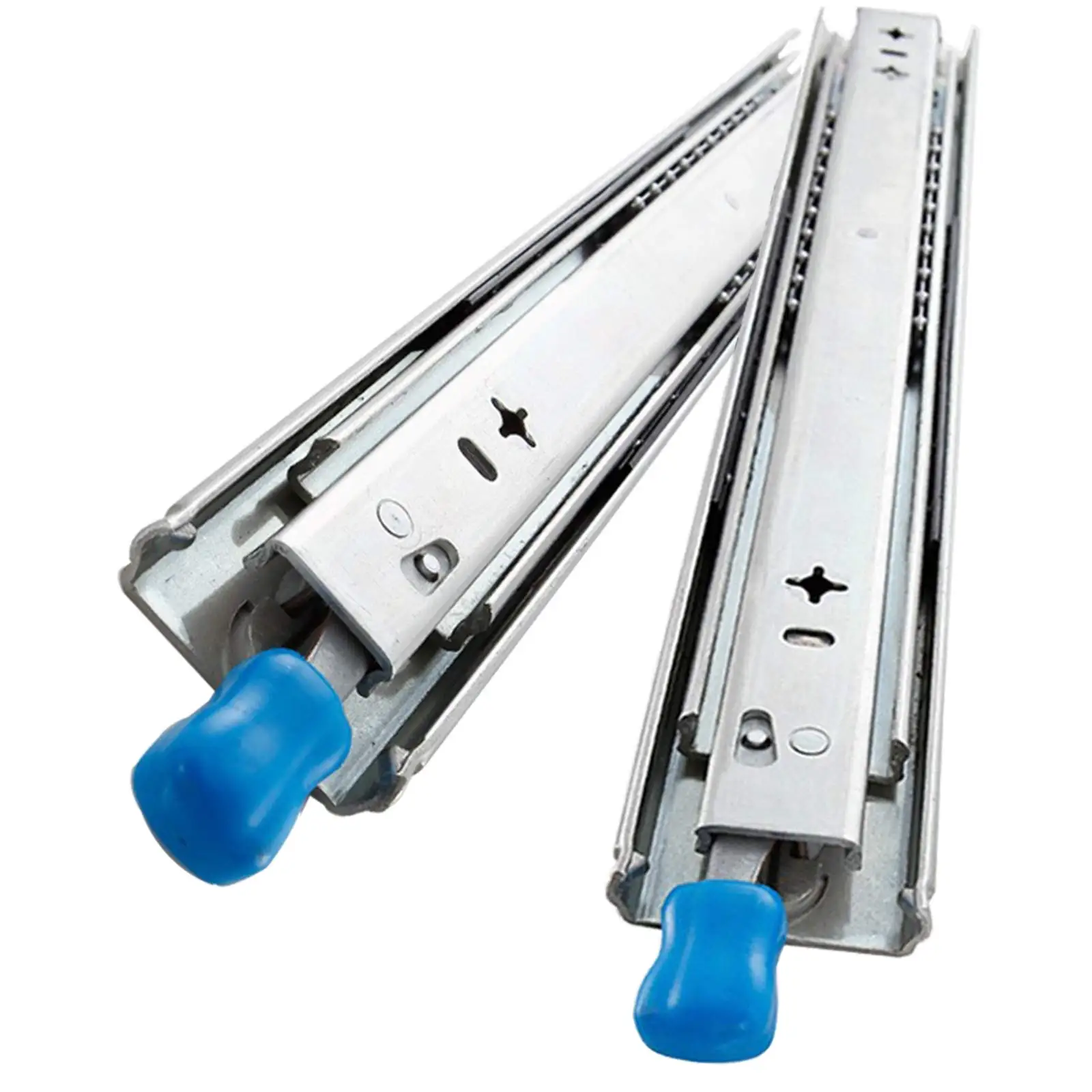 

Heavy Duty Drawer Slides with Lock Full Extension Ball Bearing Locking Rails Glides Industrial Slide Runners (53MM Wide)