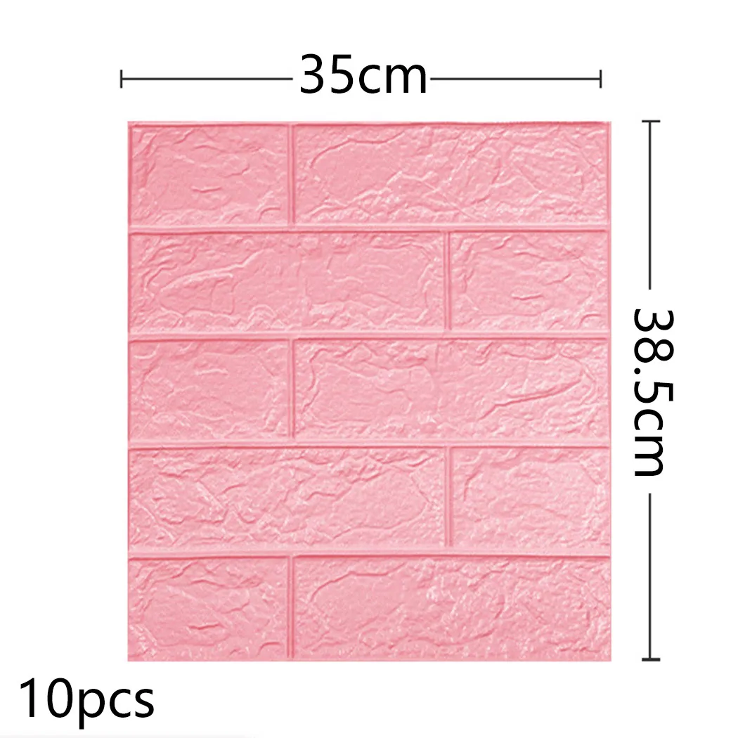 

Foam Wall Stickers Home Kitchen Panel Room Self-adhesive Set 10PCS Tile