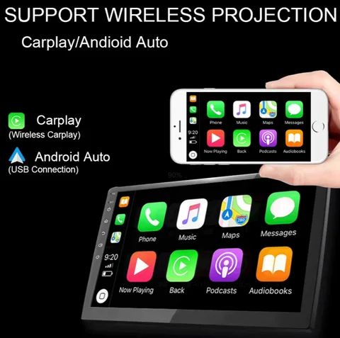Android 14 Carplay автомобильный радиоприемник мультимедиа для Toyota RAV4 Rav 4 2005-2013 навигационное видео DVD авторадио стерео 2din 4G + BT GPS
