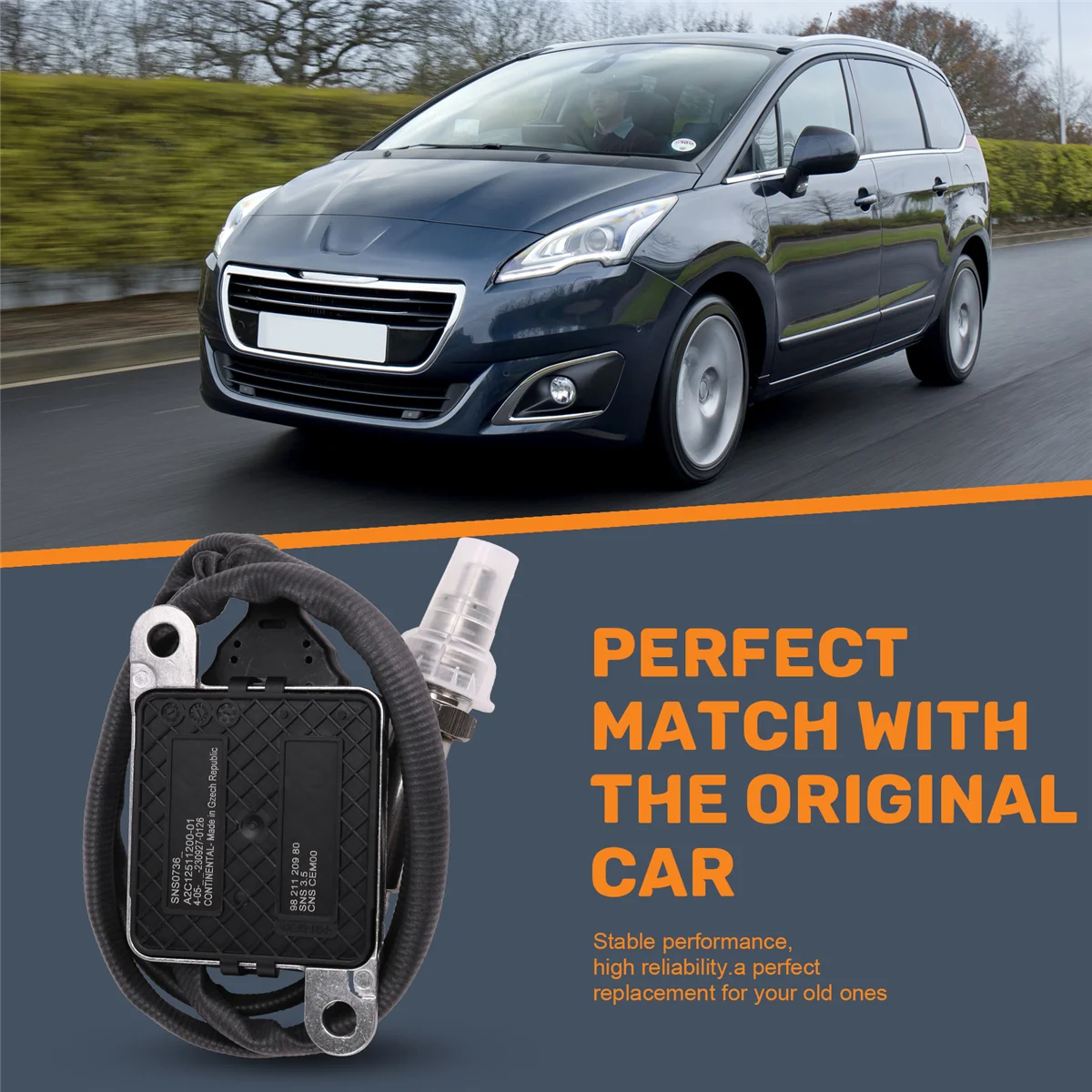 5-ПИН 9821120980 5WK96746A Датчик Nox для Citroen C3 C4 Berlingo Peugeot 208 308 3008 5008 Boxer 1 6 2 0 BlueHDi