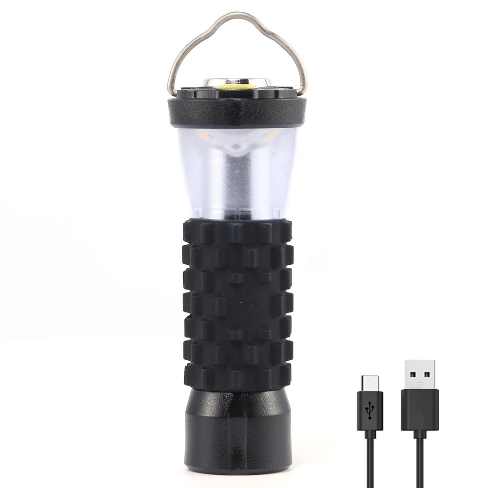 

Outdoor Lighthouse LED Camping Atmosphere Flashlight 3 Modes Outdoor Hiking Tent Hanging USB Rechargeable Emergency Lights