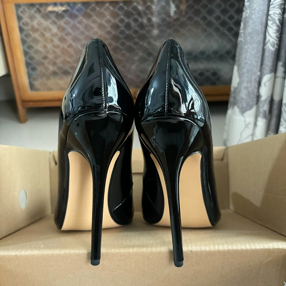 Туфли-лодочки унисекс на очень высоком каблуке 14 см размеры 46 47 48