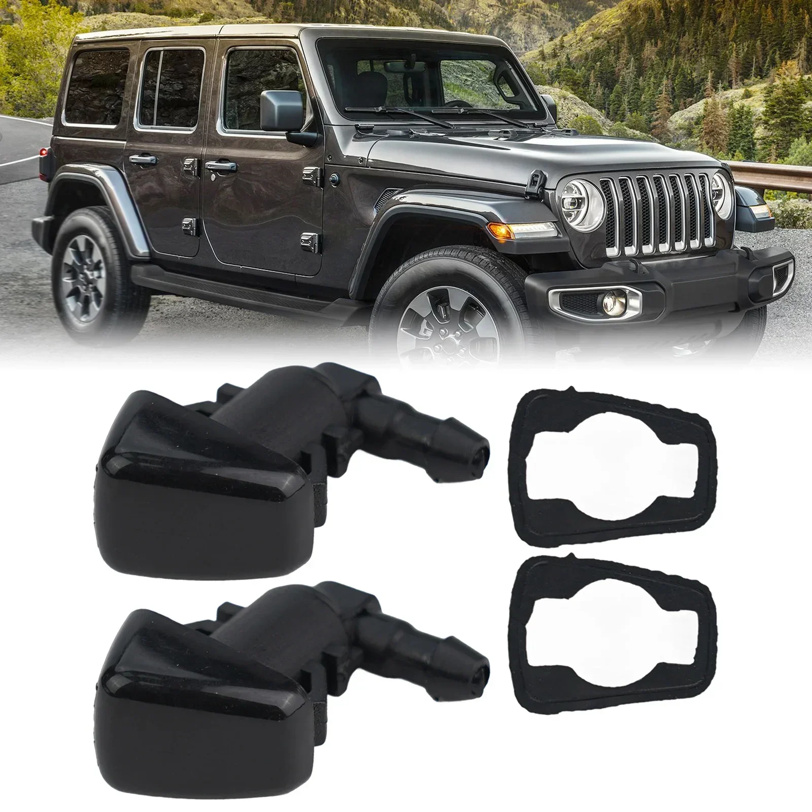 2 шт. насадки для омывателя переднего стекла автомобиля дворники Dodge Nitro 2007-12 JEEP