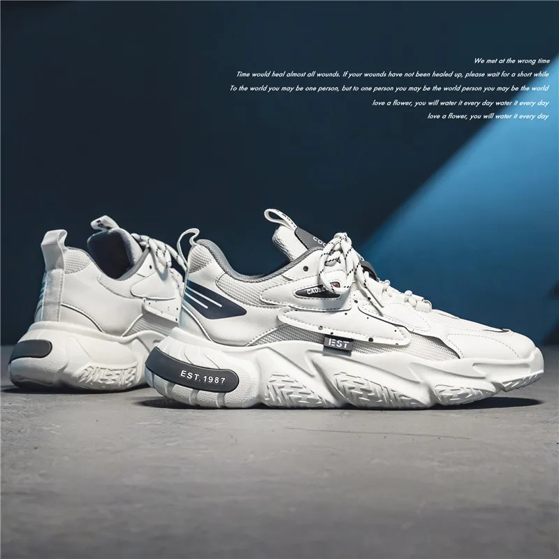 2023 Fashion Platform Sneakers Men Street Hip Hop Casual Sneakers Men Summer Breathable Mesh Male Jogging Shoes