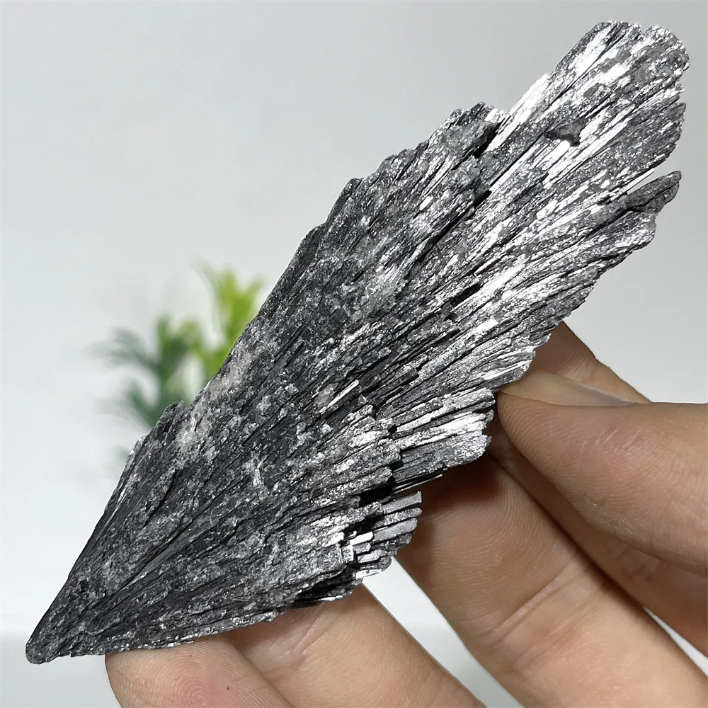 Черный турмалин перо образец Сырье камень кварц драгоценный натуральный