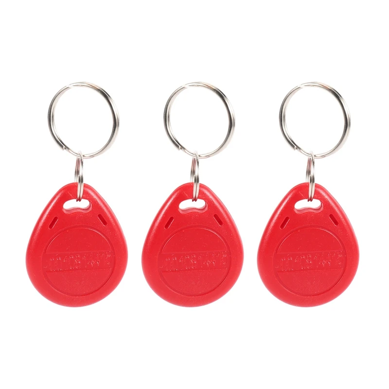 

100Pcs Cle ID RFID Remote Control Identification Card Door System Entry Access Tag Badge Token Lock 125KHZ Red