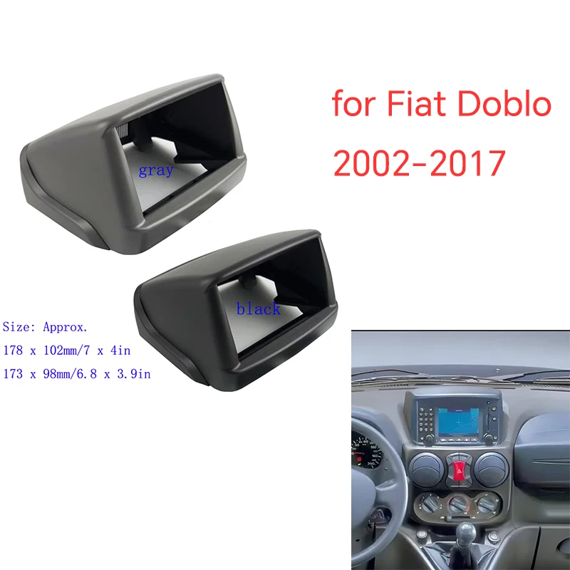 7-дюймовый 2 Din для Fiat Doblo 2002-2017 навигационная панель радио Fascia DVD аудиоплеер рамка