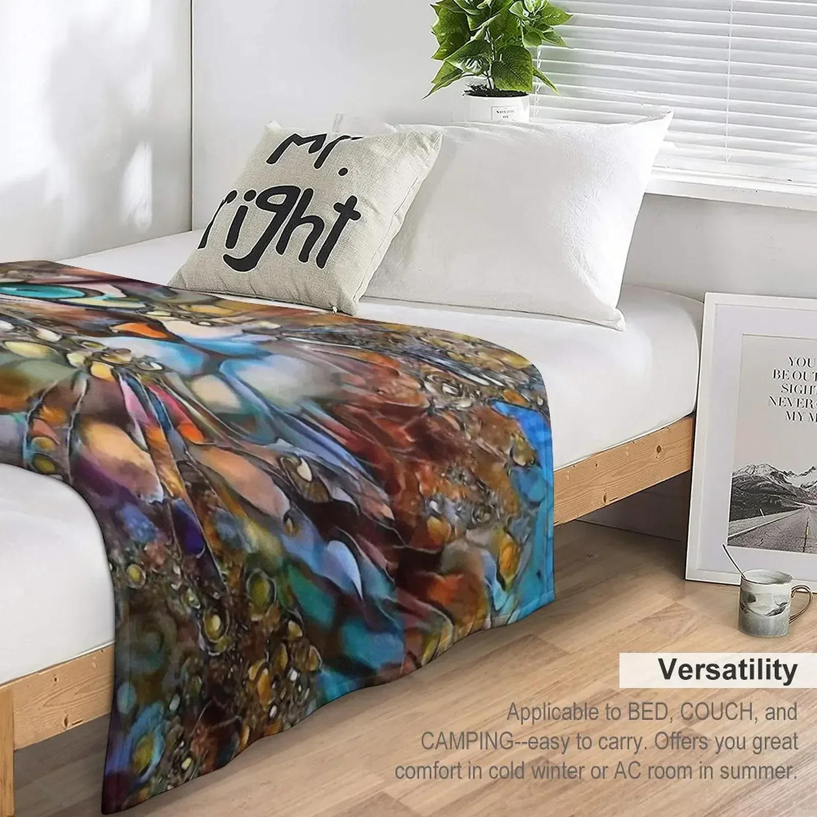 Андyna кот чат леа рош картины пледы красивые полярные декоративные одеяла для