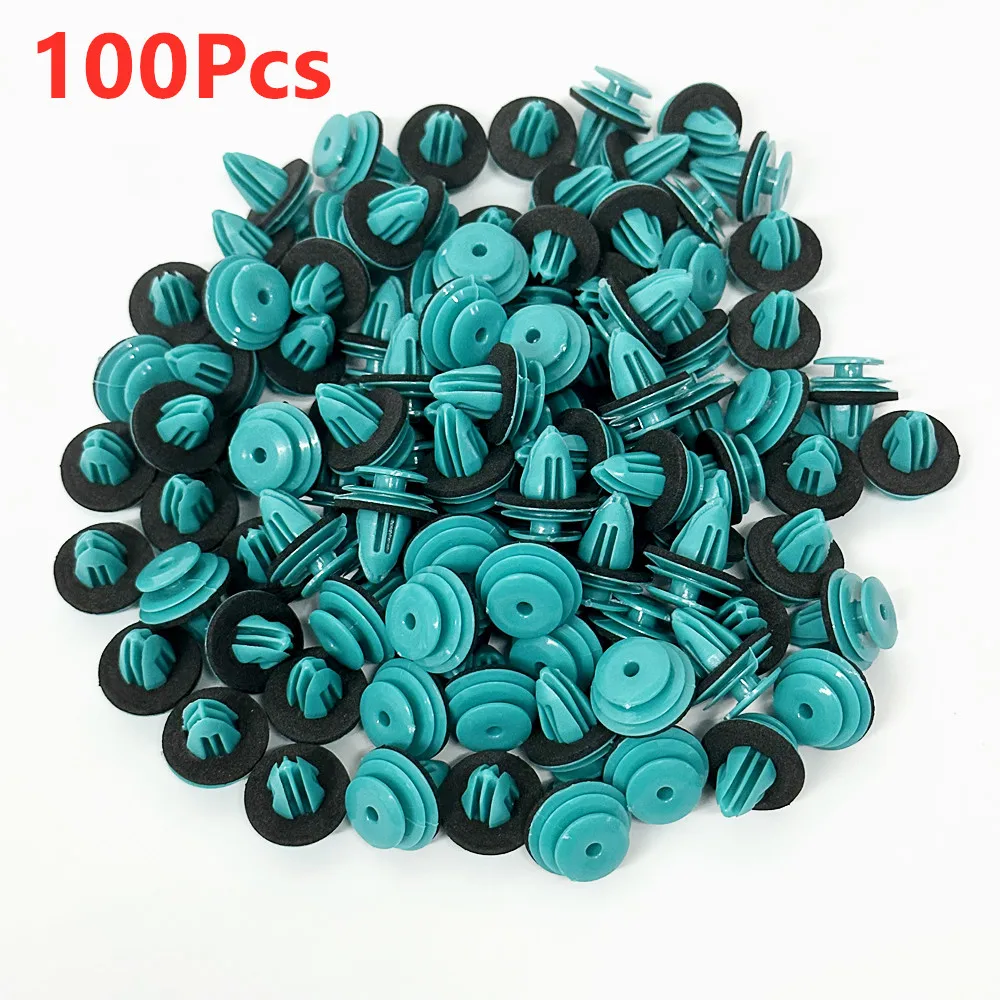 

100 Шт., Автомобильный Крепежный Зажим С Уплотнительным Кольцом, Фиксатор Панели Кузова Автомобиля, Заклепка