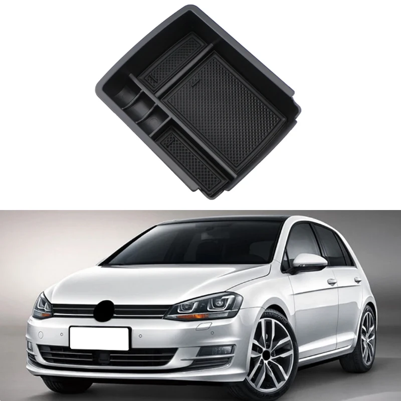 

Подлокотник, коробка для хранения, органайзер центральной консоли для Volkswagen VW Golf 7 MK7 MK7.5 VII 5G GT I R 2013- 2019