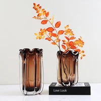 modern glass vase vertiplant living room wedding table luxury decoraction vase minimalist design vasi per fiori home decor item