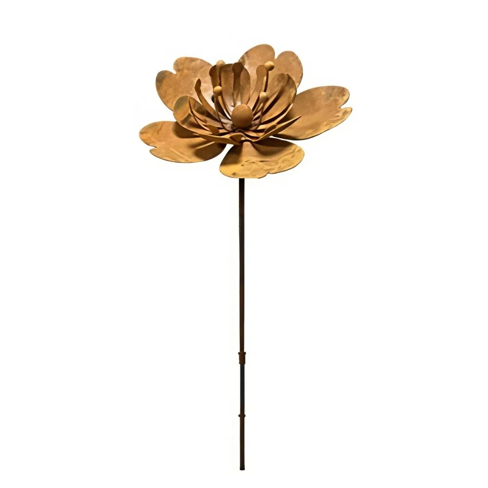 

Декоративный садовый колышек из чугуна в деревенском стиле с птицами и цветами для газона, патио и уличного декора