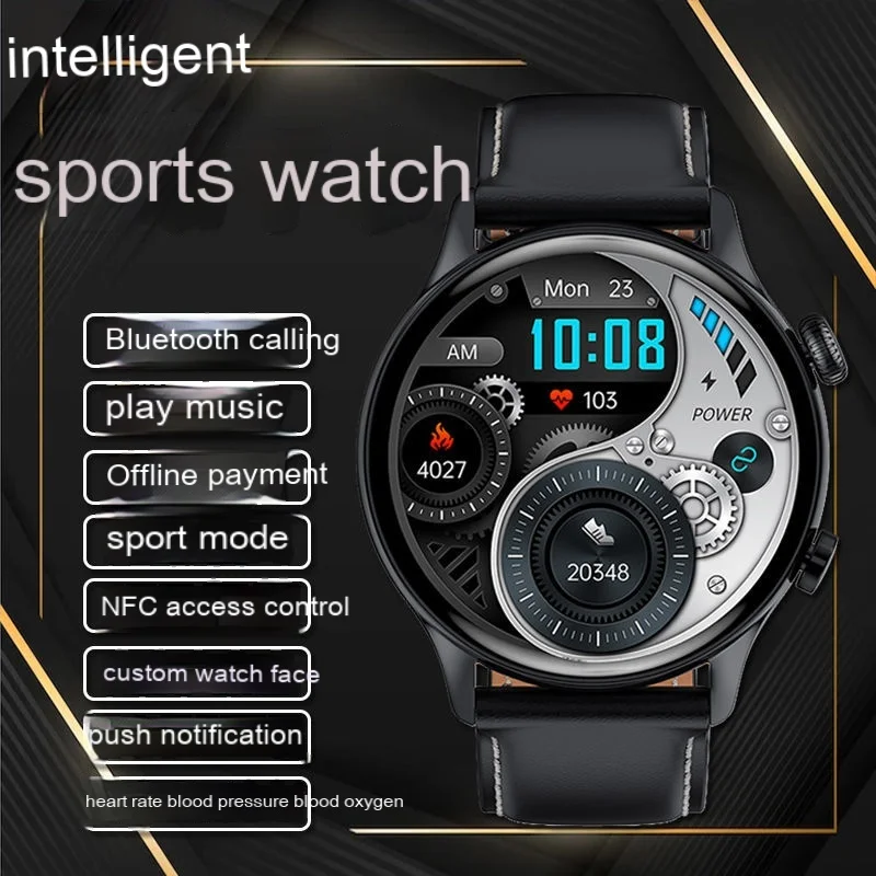 

Smart Watch Call Offline Payment NFC Blood Pressure Measurement Heart Rate Blood Oxygen Message Prompt Music Sports Bracelet