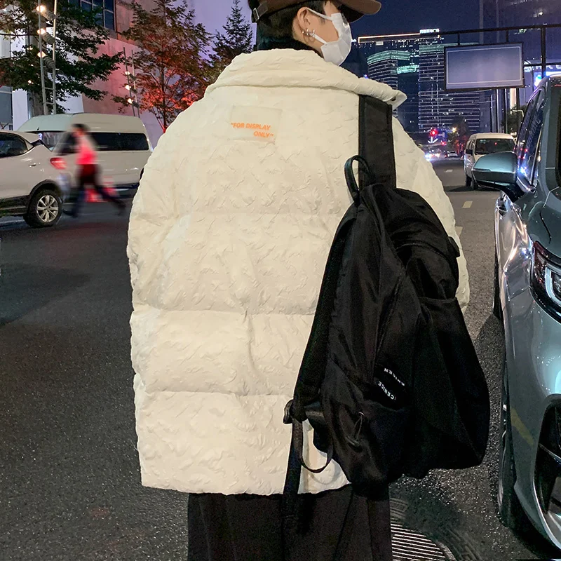 Winter Jacket Men Warm Fashion Casual Oversize Thickened Down Jacket Men Streetwear Korean Loose Thick Short Coat Mens Parker