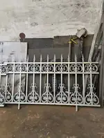 Villa Aluminum Steel Panel Metal Home Garden Fence Country Wrought Iron Gates Design