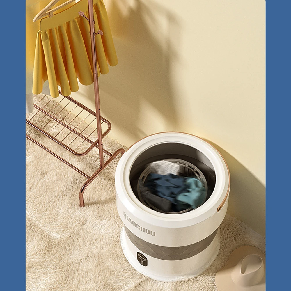 

Electric Portable Barrel Laundry Washer Underwear Sock Baby Clothes Cleaner Foldable Washing Machine for Travel