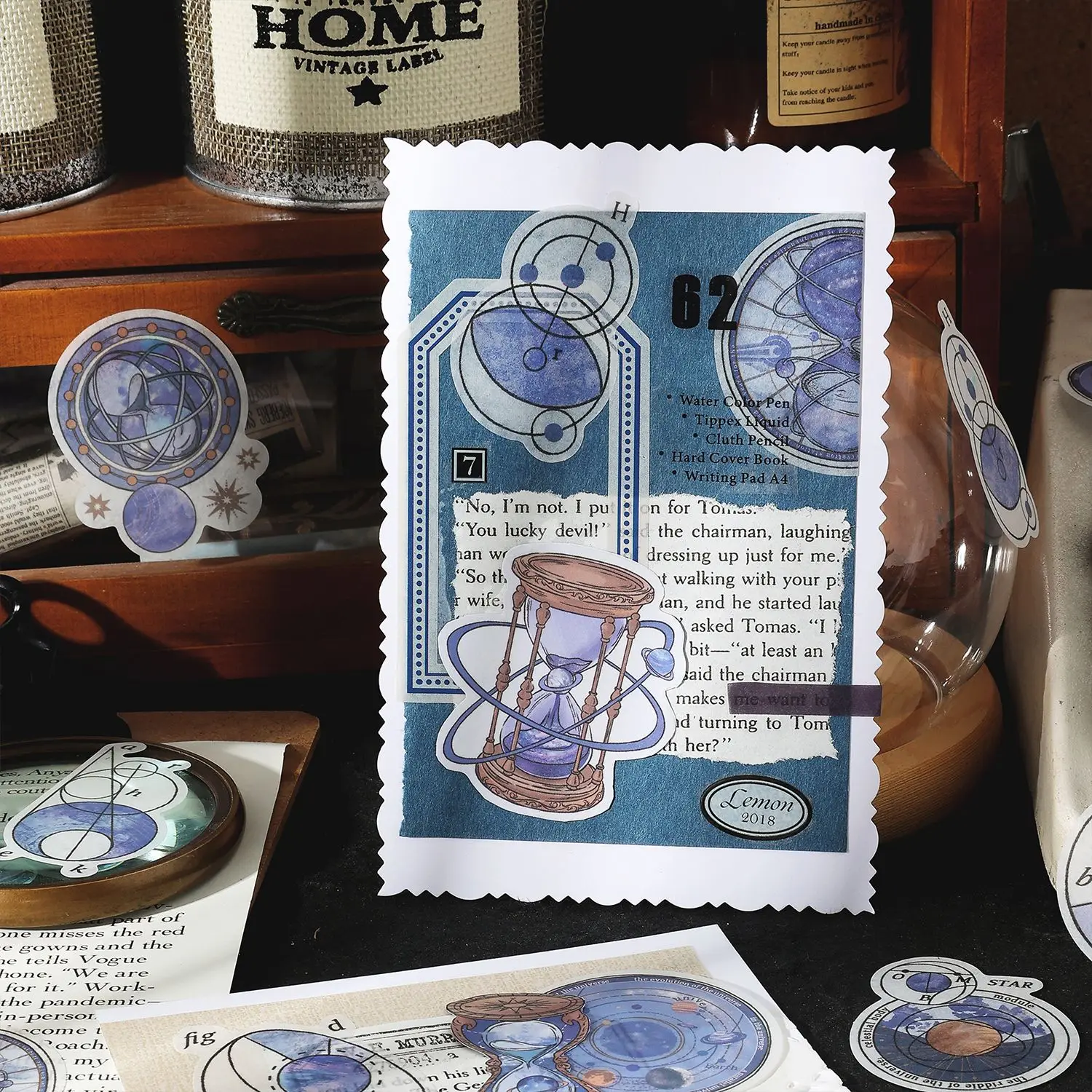 20 наборов/1 лот кавайная фотография винтажная фаза Луны декоративная