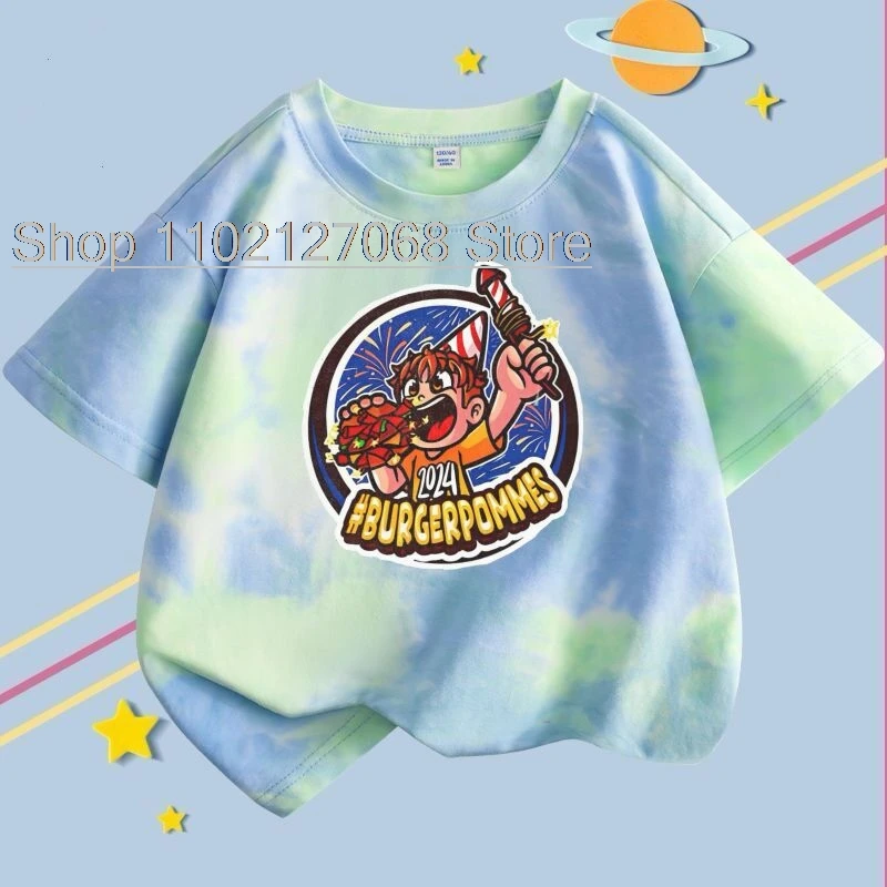 Хлопковая футболка для мальчиков и девочек с коротким рукавом