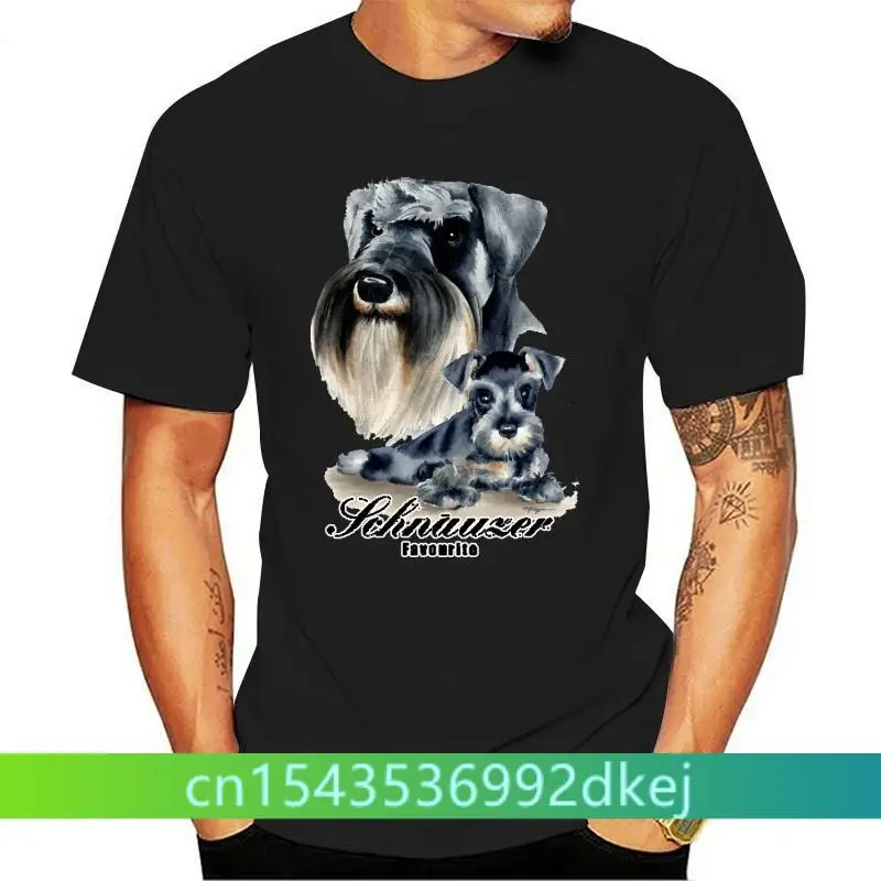 

Schnauzer Dog футболка со щенком для мужчин женщин детей