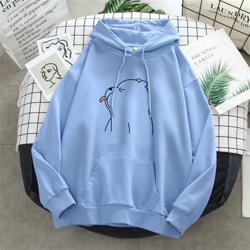 

Oversized Sweatshirts Women Tops Kangaroo Pocket Long Sleeve Hoodies Autumn Winter Loose Casual Vintage Woman Clothes Pullovers