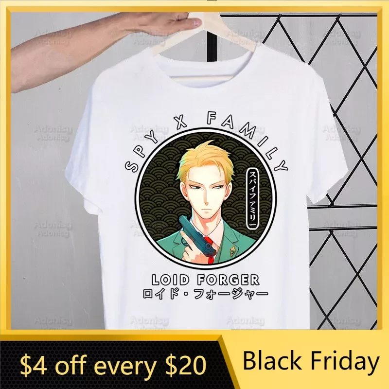 

Japanese Anime Spy X Family Anya T Shirt Men Retro Washed Tops Tees Harajuku Tshirt Streetwear Hip Hop Male T-shirts