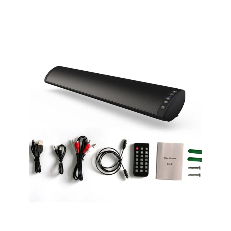 

30W TV Bluetooth SoundBar Bar Home Theater Music Center HiFi Stereo FM Radio for TV PC Long Bar Wall Mount Caixa De Som Wireless