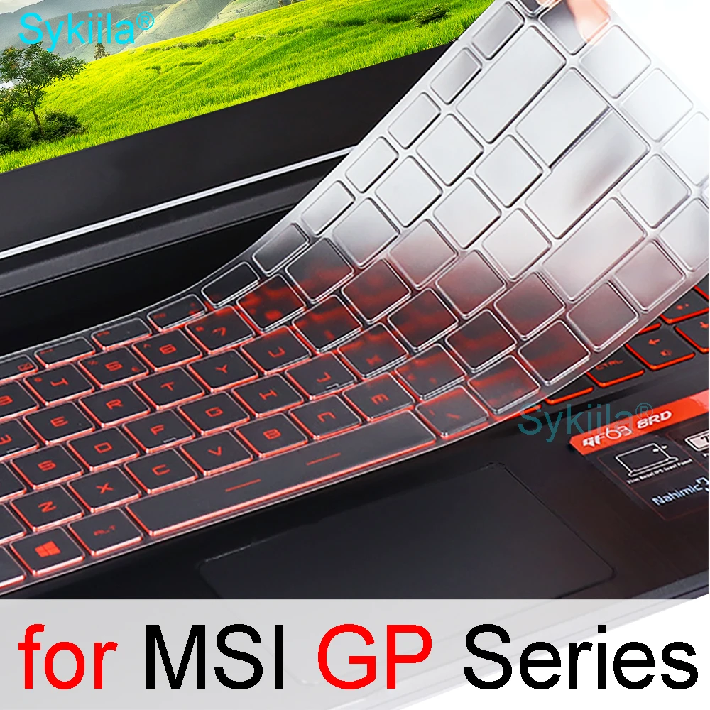 Чехол для клавиатуры MSI Vector GP76 Leopard GP66 GP75 GP73 GP72 прозрачный силиконовый чехол