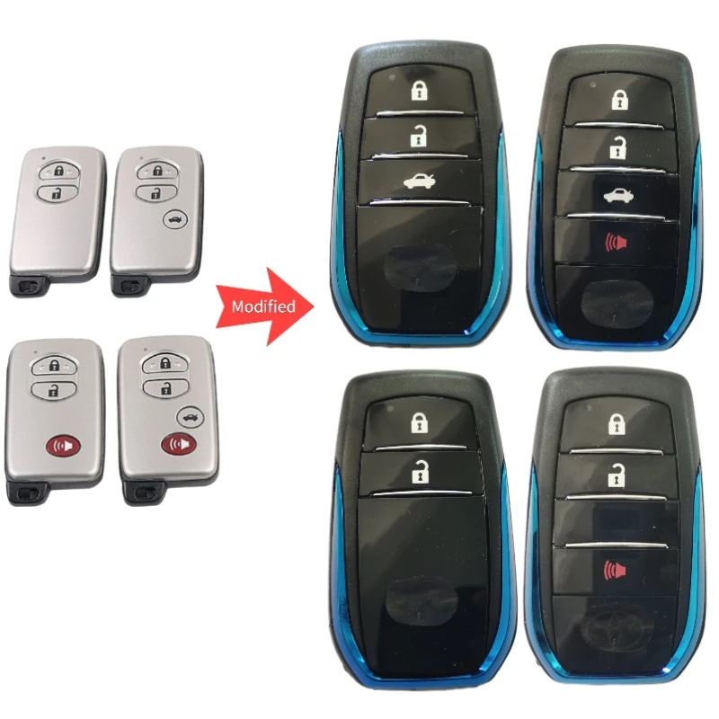 

2/3/4 Buttons Replacement Remote Car Key Shell Case For Toyota Chr C-hr Avensis Auris Corolla