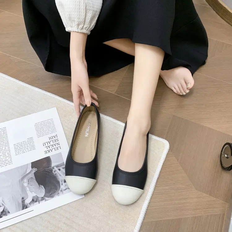 

Туфли женские на плоской подошве, в стиле ретро