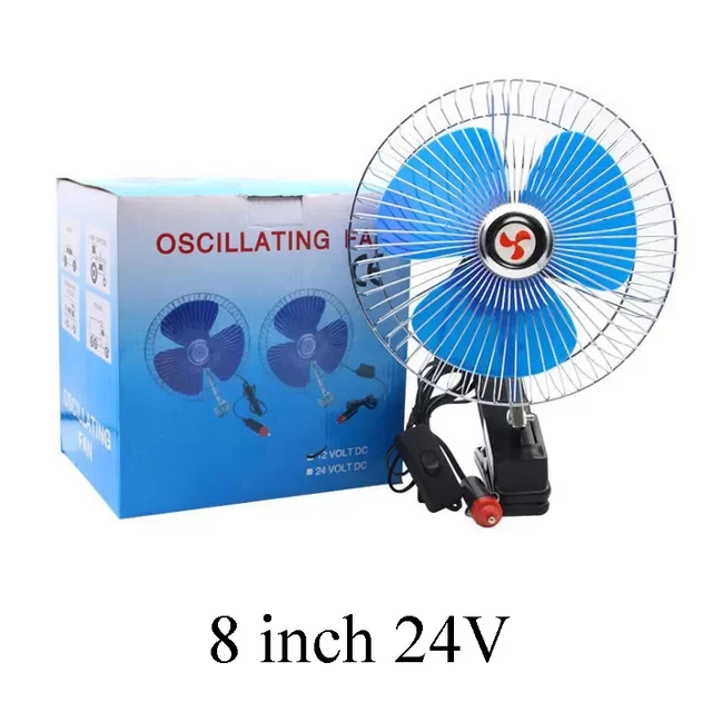 

Summer Cooling Fan Rotation Adjustable Car Fan Mini Auto Car Fan Truck Vehicle Strong Wind Air Cooler Condition