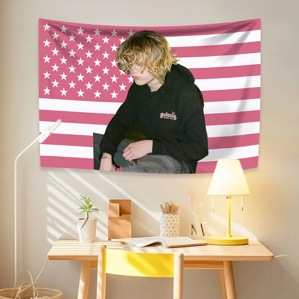 Рэперская певица гобелен Nettspends американский флаг домашний декор эстетика