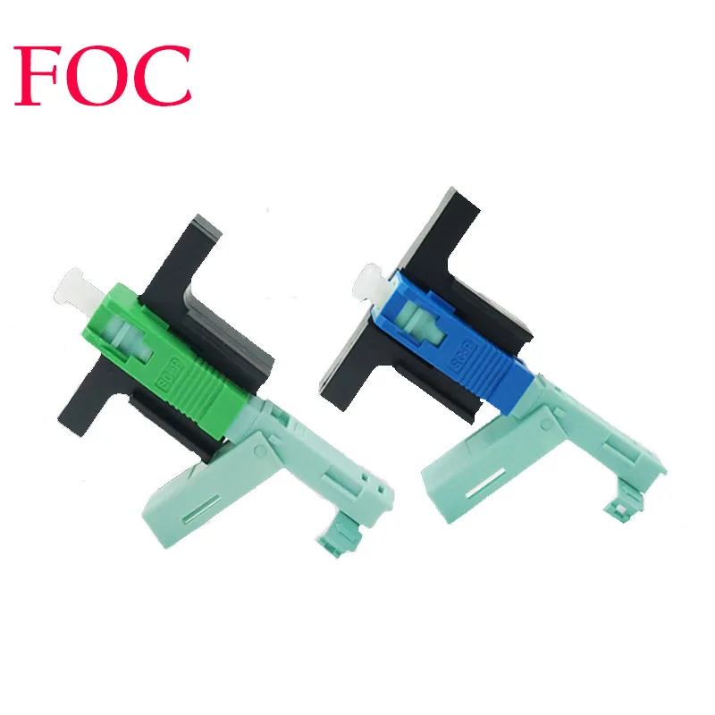 

100Pcs Optical Fiber Connector SC/APC SM Singlemode 0.3dB FTTH Fiber Optic Fast Connector apc/upc