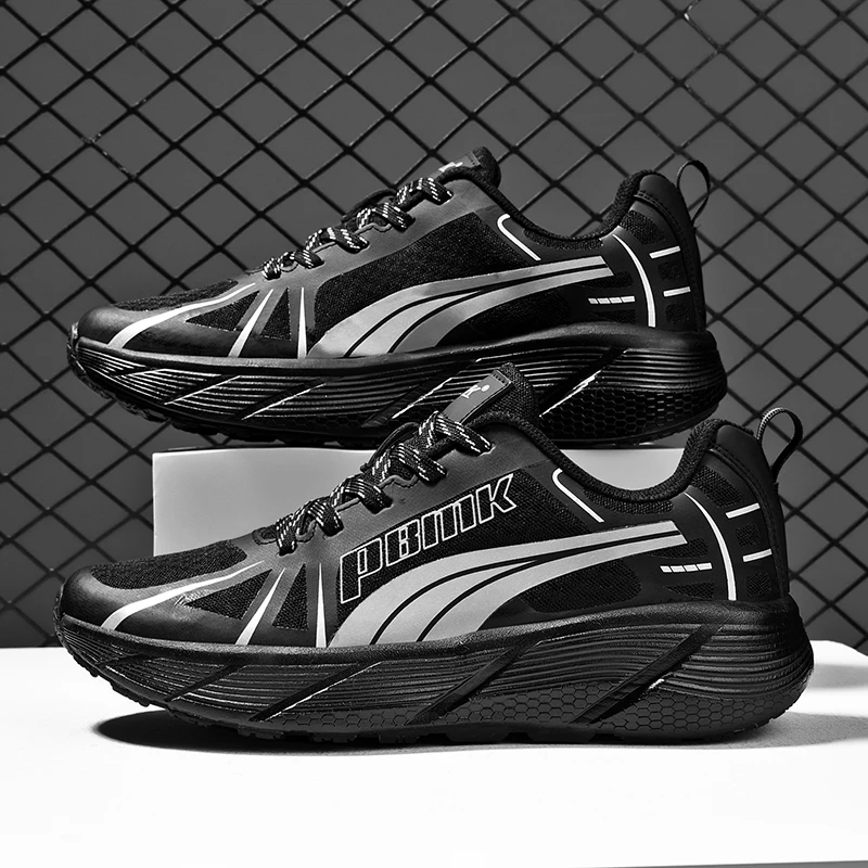 High-quality Mesh Breathable Platform Men's Running Shoes Comfortable Male Athletic Sneakers Anti-slip Casual Sports Shoes Men