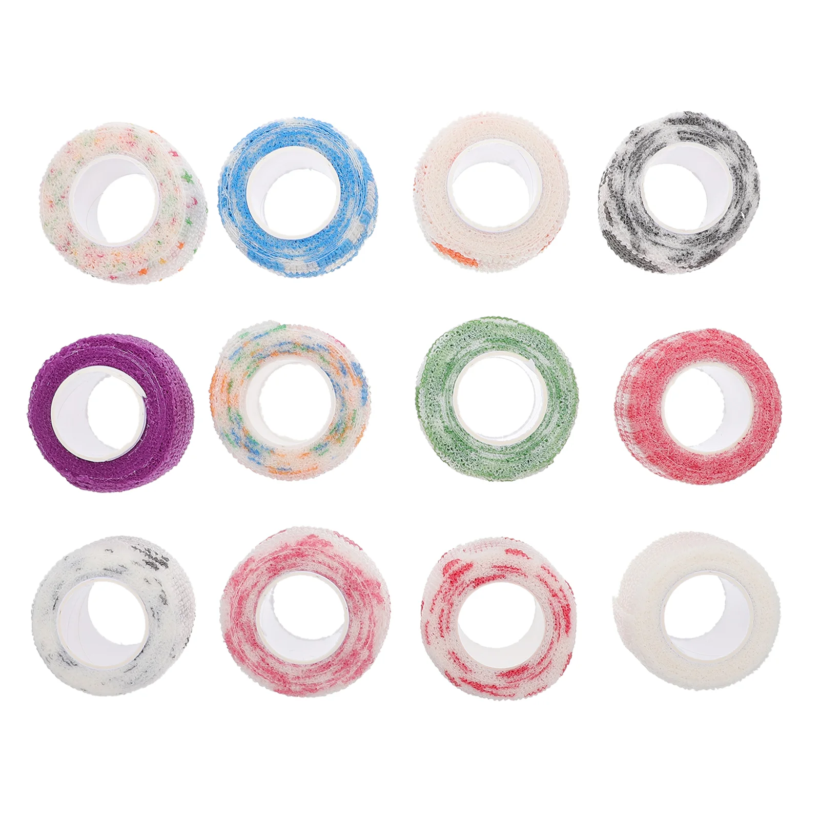 

12pcs Useful Non-woven Fabric Bandages Multipurpose Self Adhesive Bandages