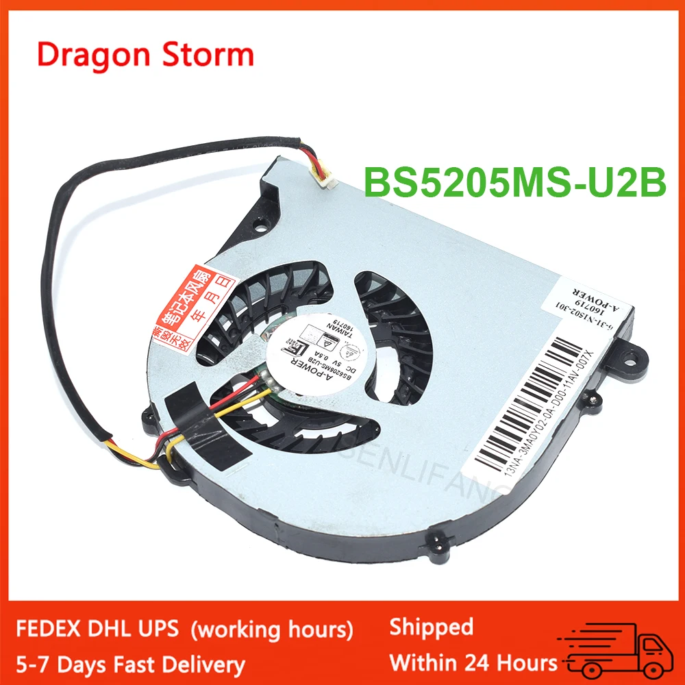 Новый вентилятор для ЦП Φ 6-31-N1502-301 0.50A 3-проводной 3Pin DC 5В для сервера ноутбука, охлаждающий вентилятор