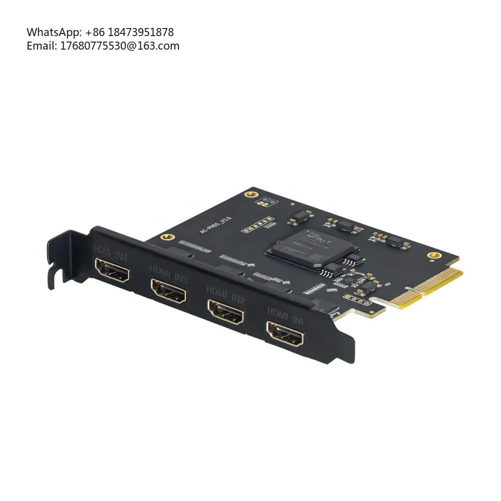 UC3540H Игра 1080p60 Vmix OBS Потоковая передача Win10 Linux 4-канальная карта видеозахвата HDMI PCIe