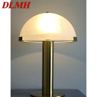 dlmh nordic table lamp modern creative design mushroom desk light fashion decor for home living room bedroom