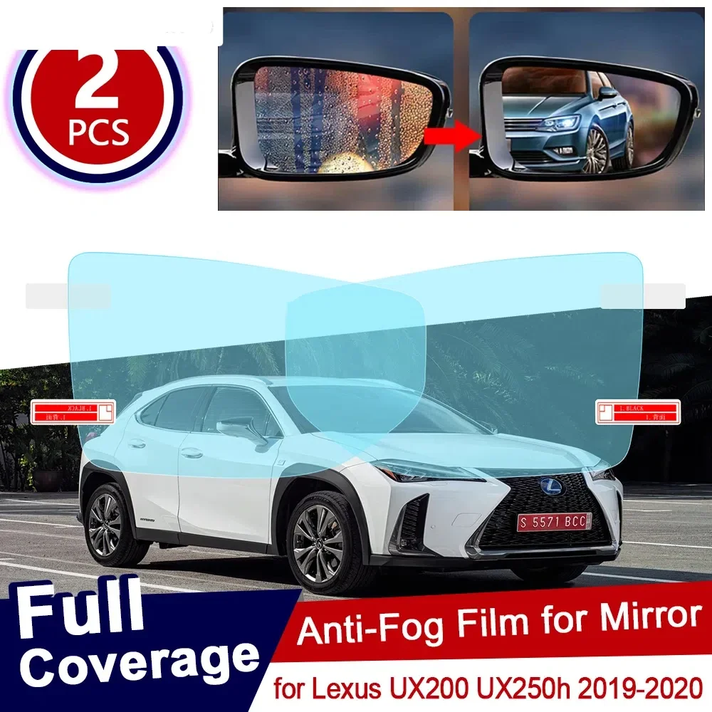 Фото Для Lexus UX UX200 UX250h 200 250 250h 2019~2020: Защитная пленка для зеркал заднего вида, предотвращающая попадание воды и образование тумана, аксессуары Claer. №2