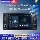 4G + 64G AI CarPlay Android Автомагнитола StereoMultimedia Player GPS Navi для Volkswagen Transporter T5 Multivan to 2004-2009 Touareg