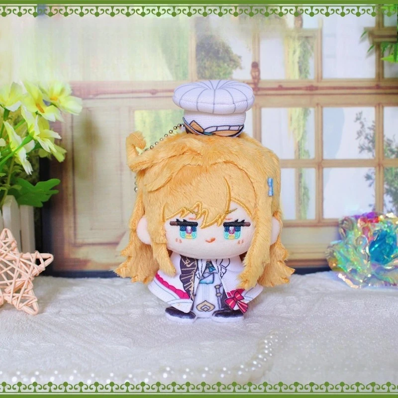 Фото 12 см аниме игра Genshin Impact Varesa Escoffier Kawaii косплей хлопок Dango кукла брелок мини мягкие плюшевые игрушки фигурки подарки №3