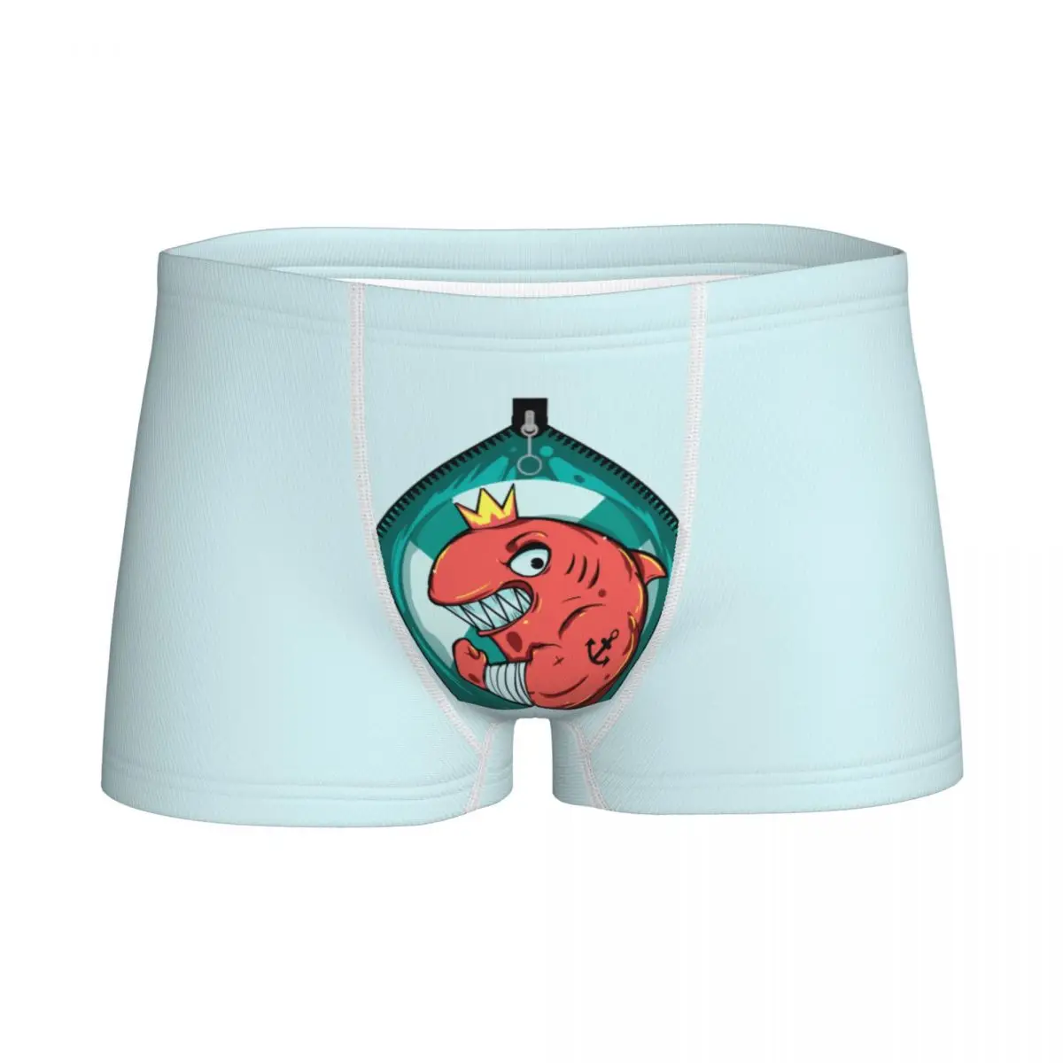 

Shark Boys Cotton Underwear Children Teenager Shorts Panties Shark,zipper,0629 Print Briefs Male Fashion Boxer Brief