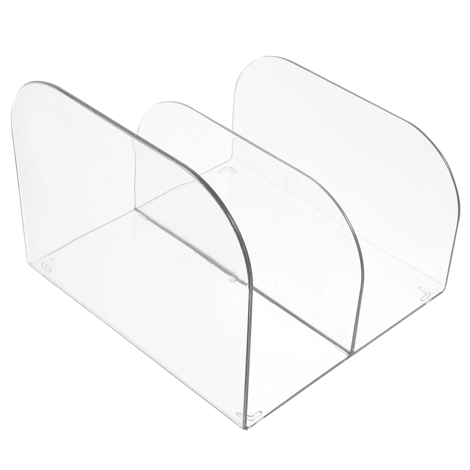 

Stand Books Storage Holder Convenient Transparent Bookend Plastic File Organizer