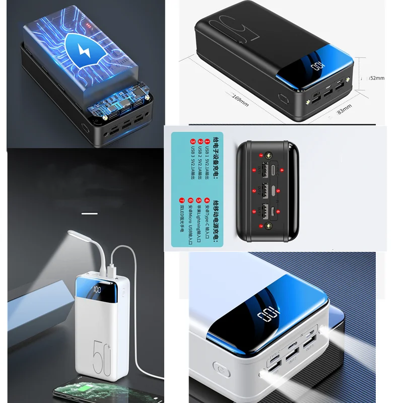 

new genuine fast charging 10000mah /20000mah power bank large capacity mobile power universal 5.2V1A fast charging