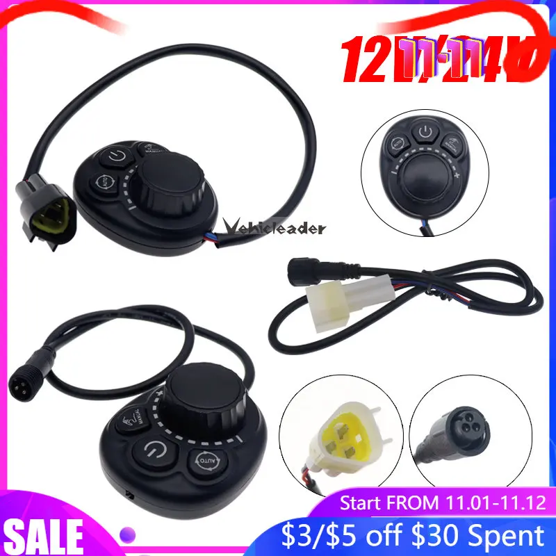 

12V/24V Car Parking Heater Controller Switch Knob For Track Air Diesel Heater Remote Control Pairing Timing Start Or Stop Parts