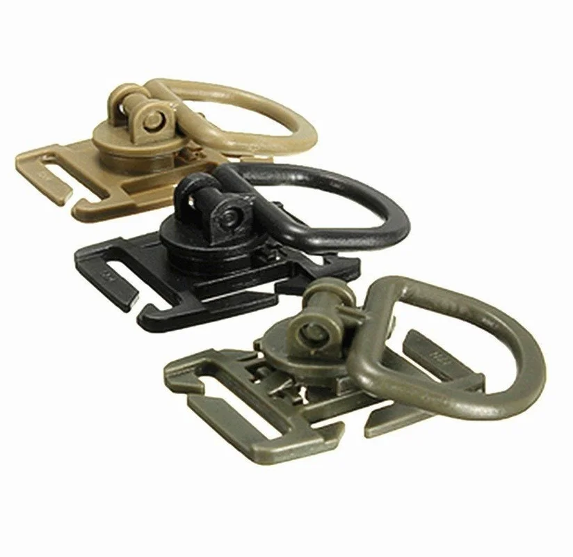 

5pcs Tactical Grimlock Rotation 360° D-ring Clips Buckle MOLLE Webbing Attachment Backpacks Locking Carabiner EDC tool